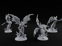 Wings Spread Descending Seraph Warriors turntable