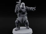Gun Up Finger Pointing Human Combat Engineer turntable