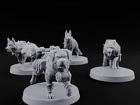 Armour Plated Snarling Trench Combat Dogs turntable