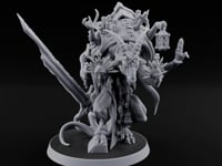 Lantern And Blade Clutching Demon Scripture Guardian turntable