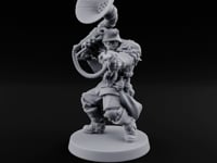 Tuba Blasting Crouching Skeleton Trooper Musician turntable