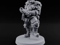 Grenade Clutching Flamer Wielding Human Flame Trooper turntable