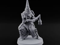 Cone Hatted Robed Human Pilgrim G turntable