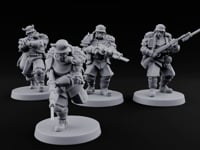 Bayonet Fixed Rifle Advancing Ashen Troopers turntable
