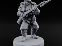 Bayonet Fixed Rifle Advancing Ashen Trooper A turntable