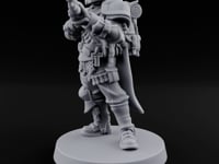 Cross Emblazoned Gun Bearing Ashen Trooper A turntable