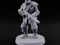 Cross Emblazoned Gun Bearing Ashen Trooper D turntable