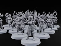 Hell Raising Demon Sorceress Fantasy Football Team turntable