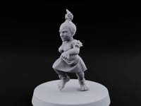 Hula Dancing Halfling Dancer K turntable