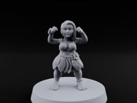 Hula Dancing Halfling Dancer N turntable