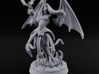Bat Beckoning Skull Clutching Succubus Temptress turntable