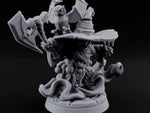 Axe Swinging Familiar Perching Gnome Warlock turntable