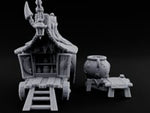 Potion-Stocked Lantern-Topped Wandering Alchemist Cart turntable