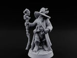 Staff Clutching Spell Casting Human Wizard B turntable