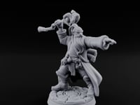 Staff Clutching Spell Casting Human Wizard C turntable