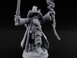 Staff Clutching Spell Casting Human Wizard F turntable