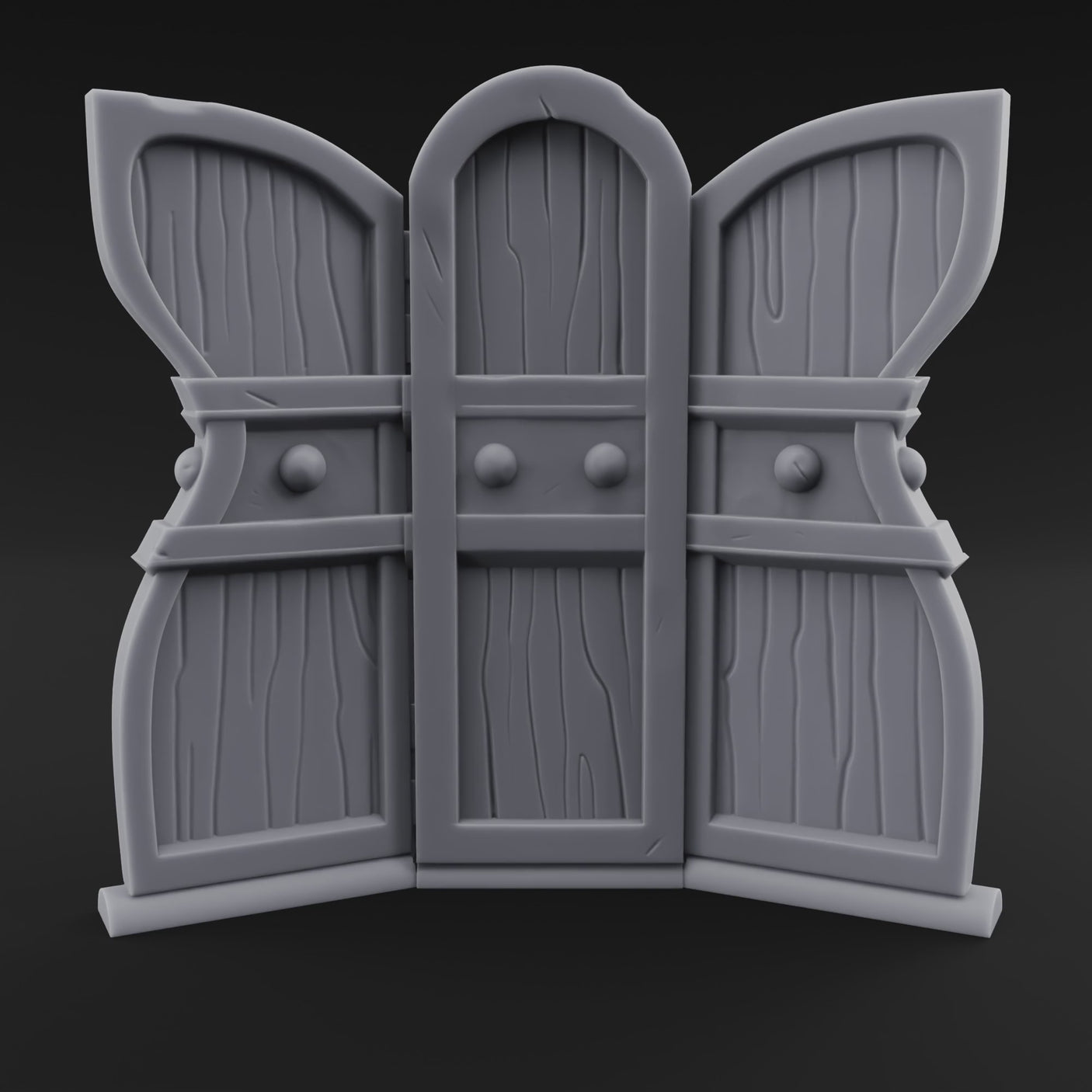Arched-Panel Dressing Screen