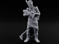 Drum Tapping Tiefling Bard turntable