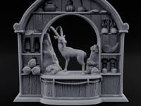 Ibex-Display Rope-Trimmed Adventurer's Shop Front turntable