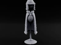 Fur-Trimmed Button-Eyed Clothing Mannequin turntable