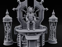Cable-Pierced Spike-Crowned Mind Control Throne Set turntable