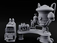 Pipe-Venting Gauge-Covered Arcane Workshop Machines turntable