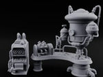 Pipe-Venting Gauge-Covered Arcane Workshop Machines turntable
