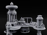 Tube-Connected Pressure-Domed Alchemist Workshop Console turntable