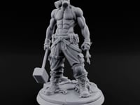 Gas Masked Hammer Dragging Human Brute turntable