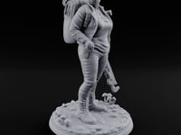 Wrench Dragging Backpacked Human Survivor turntable