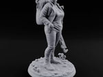 Wrench Dragging Backpacked Human Survivor turntable