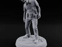 Head Lolling Shuffling Zombie Police Officer turntable