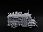 Spike-Roofed Plank-Armored Apocalypse Bus turntable