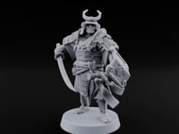 Katana Swinging Samurai Warrior B turntable