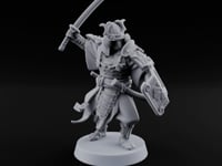 Katana Swinging Samurai Warrior C turntable