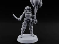 Balloon Clutching Clown Masked Villain turntable