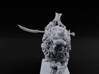 Lion Dog Riding Mounted Thunder Warrior A turntable