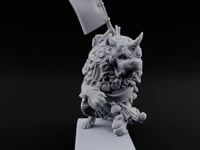 Lion Dog Riding Mounted Thunder Warrior C turntable