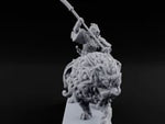 Lion Dog Riding Mounted Thunder Warrior E turntable