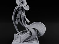 Parasol Twirling Floating Sorcereress turntable