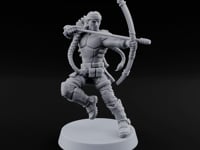 Bow Drawing Human Archer turntable