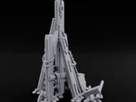 Rope-Lashed Timber-Scattered Ruined Trebuchet turntable