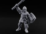 Axe Swinging Yelling Human Captain turntable