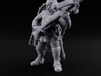 Crossbow Cranking Human Crossbowman A turntable