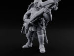 Crossbow Cranking Human Crossbowman A turntable
