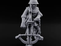 Crossbow Cranking Human Crossbowman D turntable