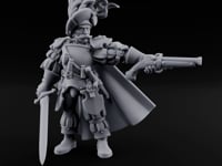 Pistol Levelled Sword Drawn Human Captain turntable