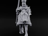Lance And Sword Charging Human Knight on Horseback A turntable