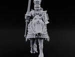 Lance And Sword Charging Human Knight on Horseback A turntable