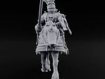 Lance And Sword Charging Human Knight on Horseback E turntable